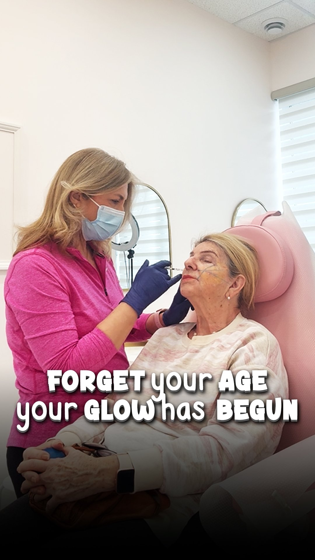 Forget your age your glow has begun