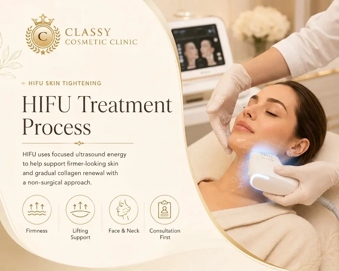 Premium treatment room for HIFU consultations at Classy Cosmetic Clinic
