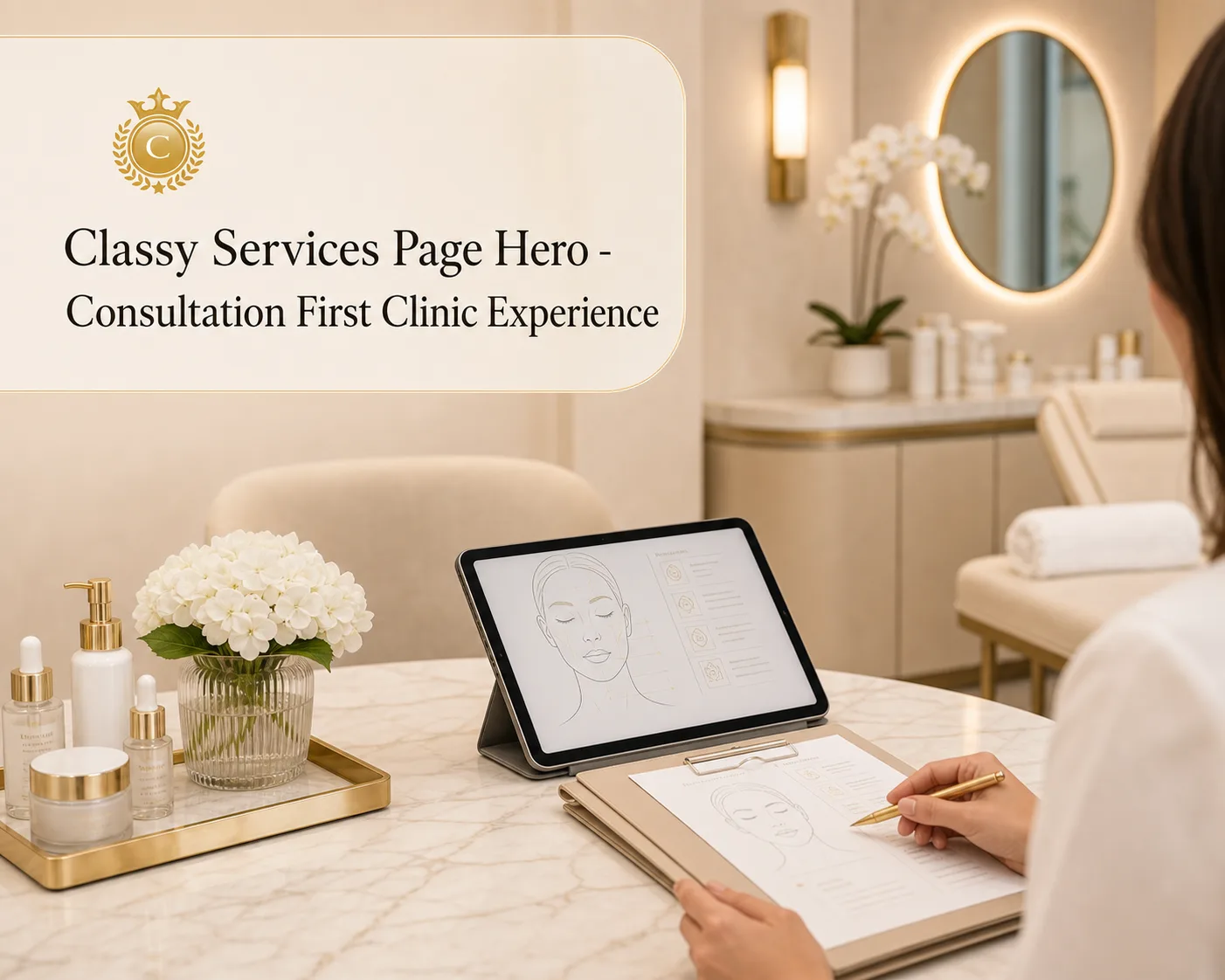 classy services page hero consultation first clinic exprience