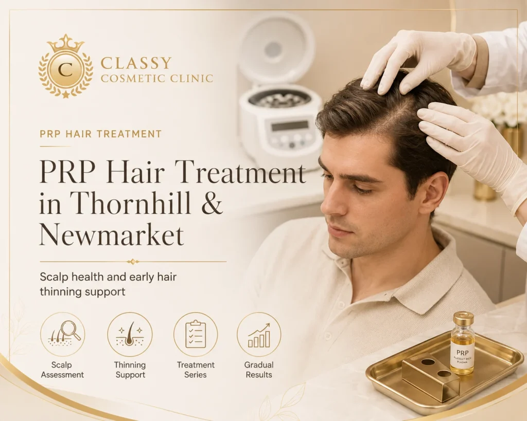 PRP hair treatment consultation for scalp support at Classy Cosmetic Clinic