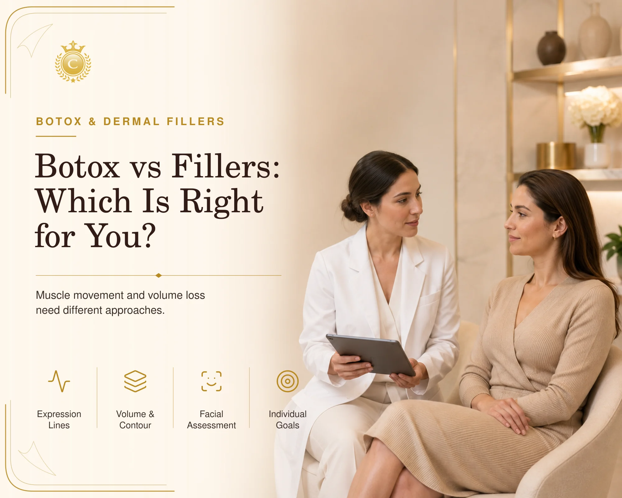 Botox vs fillers consultation at Classy Cosmetic Clinic in Thornhill